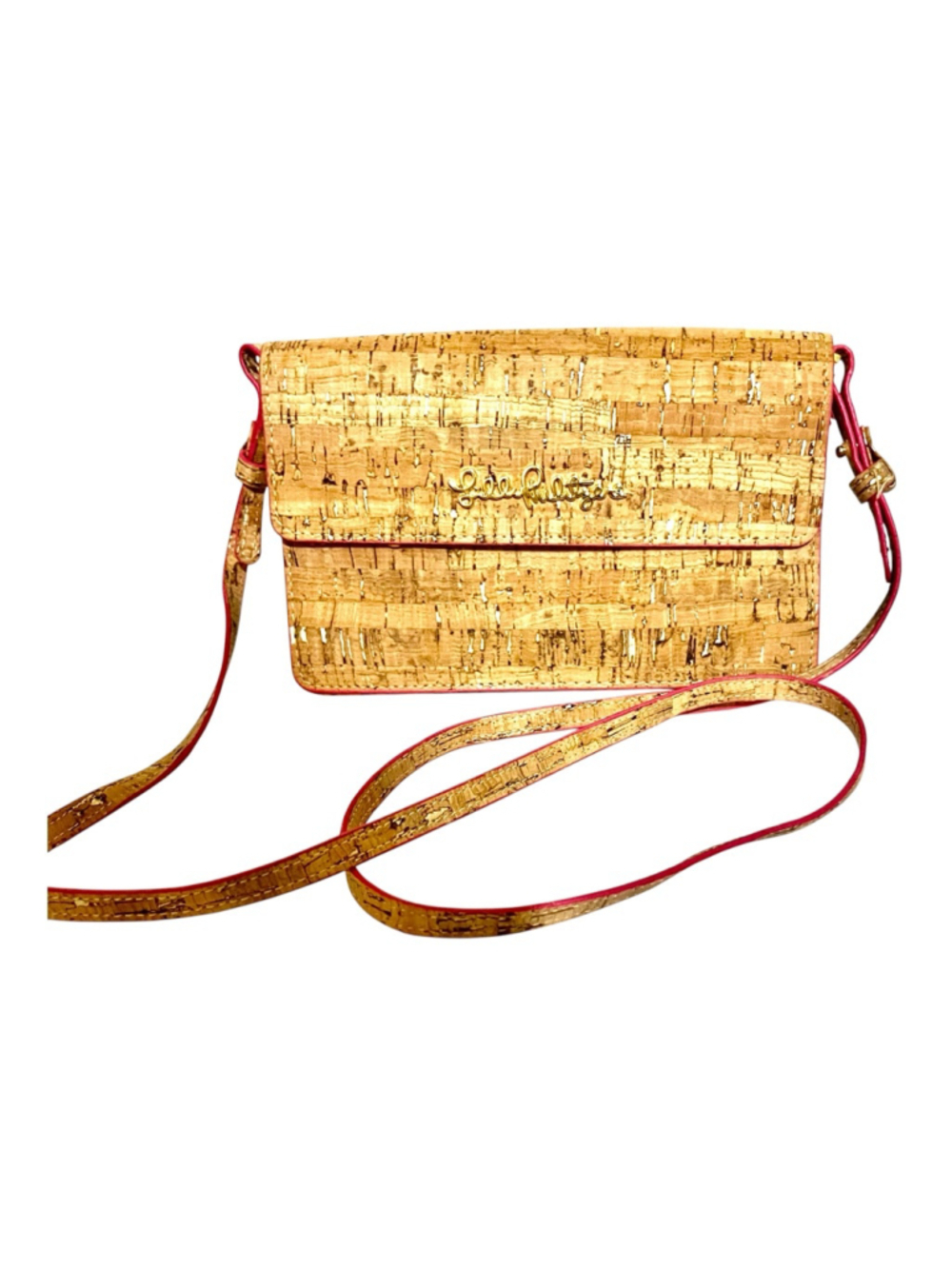 Lilly Pulitzer Madigan Cork Crossbody Clutch Bag Small